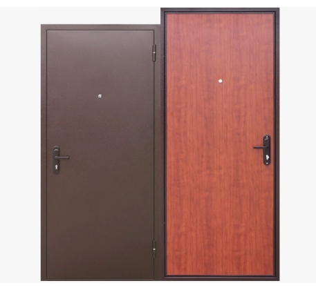 Дверь металлическая Прораб 1 4.5см рустикальный дуб (86х2060R) Металл/панель фото 1